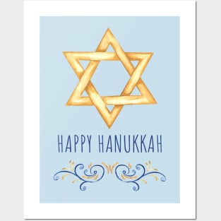 Hanukkah Watercolor A Posters and Art